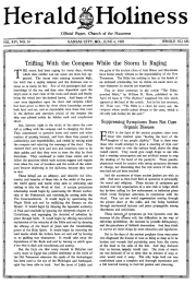 Front page of Herald of Holiness - June 3, 1925