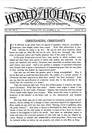 Front page of Herald of Holiness - October 26, 1927