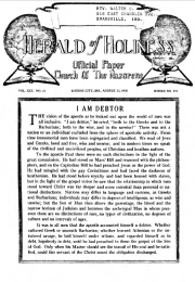 Front page of Herald of Holiness - August 27, 1930