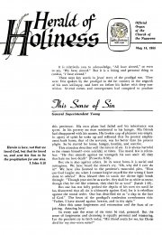 Herald of Holiness - May 14, 1958